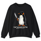 Flight Was Never An Option Penguin Crewneck Sweatshirt - Black