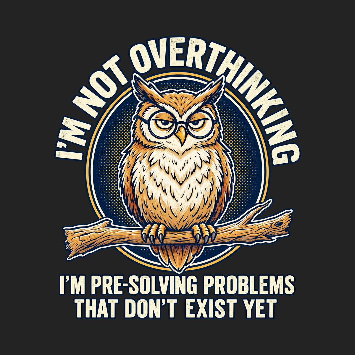 I'm Not Overthinking Owl