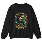 I Don't Wanna Be Where The People Are Crewneck Sweatshirt - Black