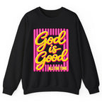 God Is Good All The Time Crewneck Sweatshirt - Black