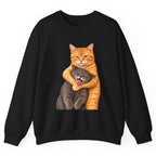 The Big Tabby Hug Crewneck Sweatshirt - Black