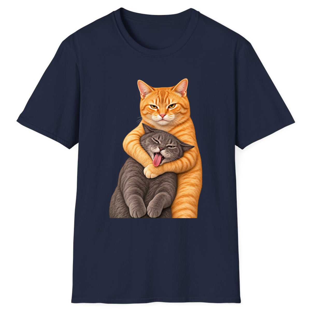 The Big Tabby Hug Classic Tee - Navy