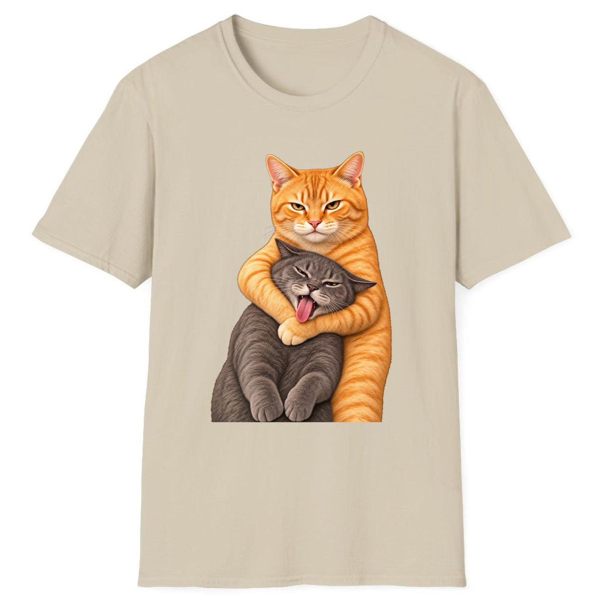 The Big Tabby Hug Classic Tee - Sand