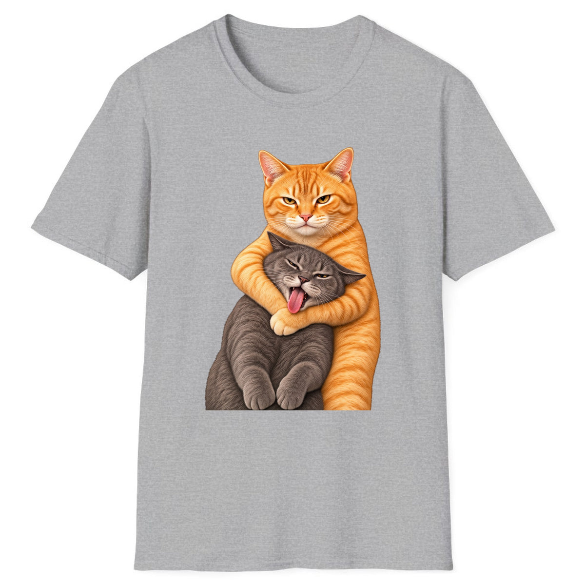 The Big Tabby Hug Classic Tee - Sport Grey