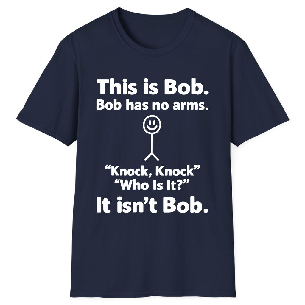 This Is Bob Knock Knock Joke Classic Tee - Navy