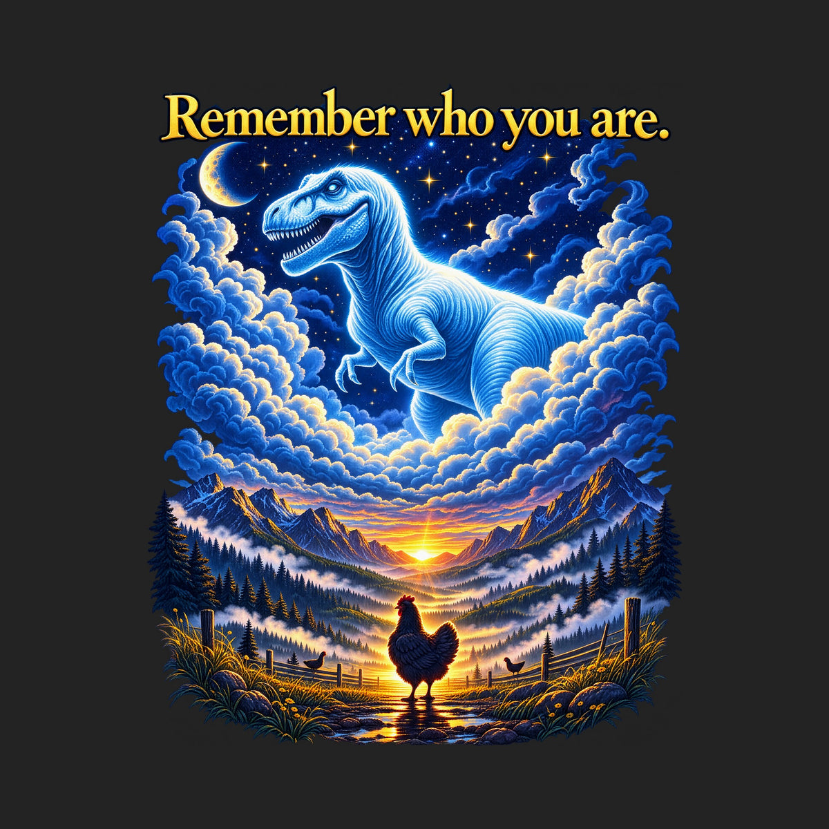 Remember Who You Are Dino Chicken