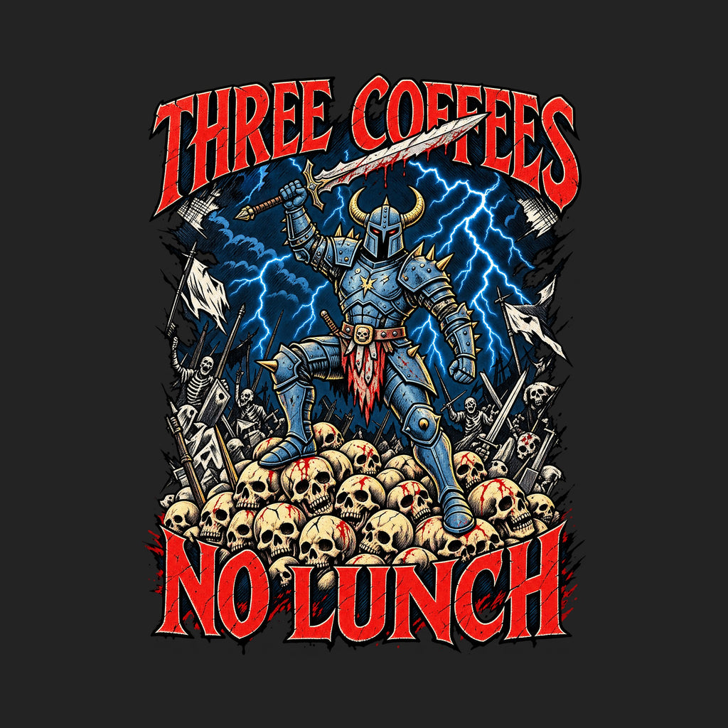 Three Coffees No Lunch Battle Knight