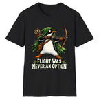 Flight Was Never An Option Penguin Archer Classic Tee - Black