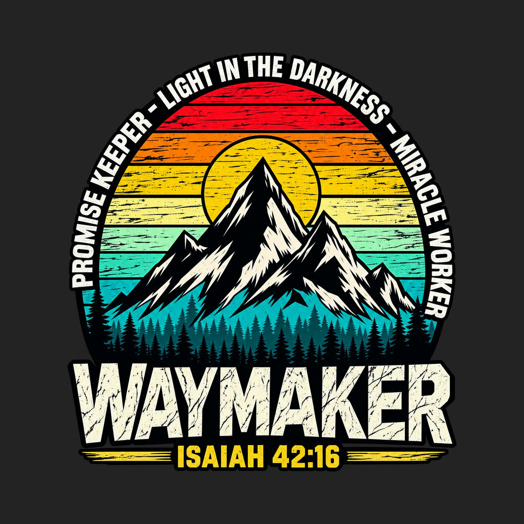 Waymaker Isaiah 42:16 Mountain Sunset