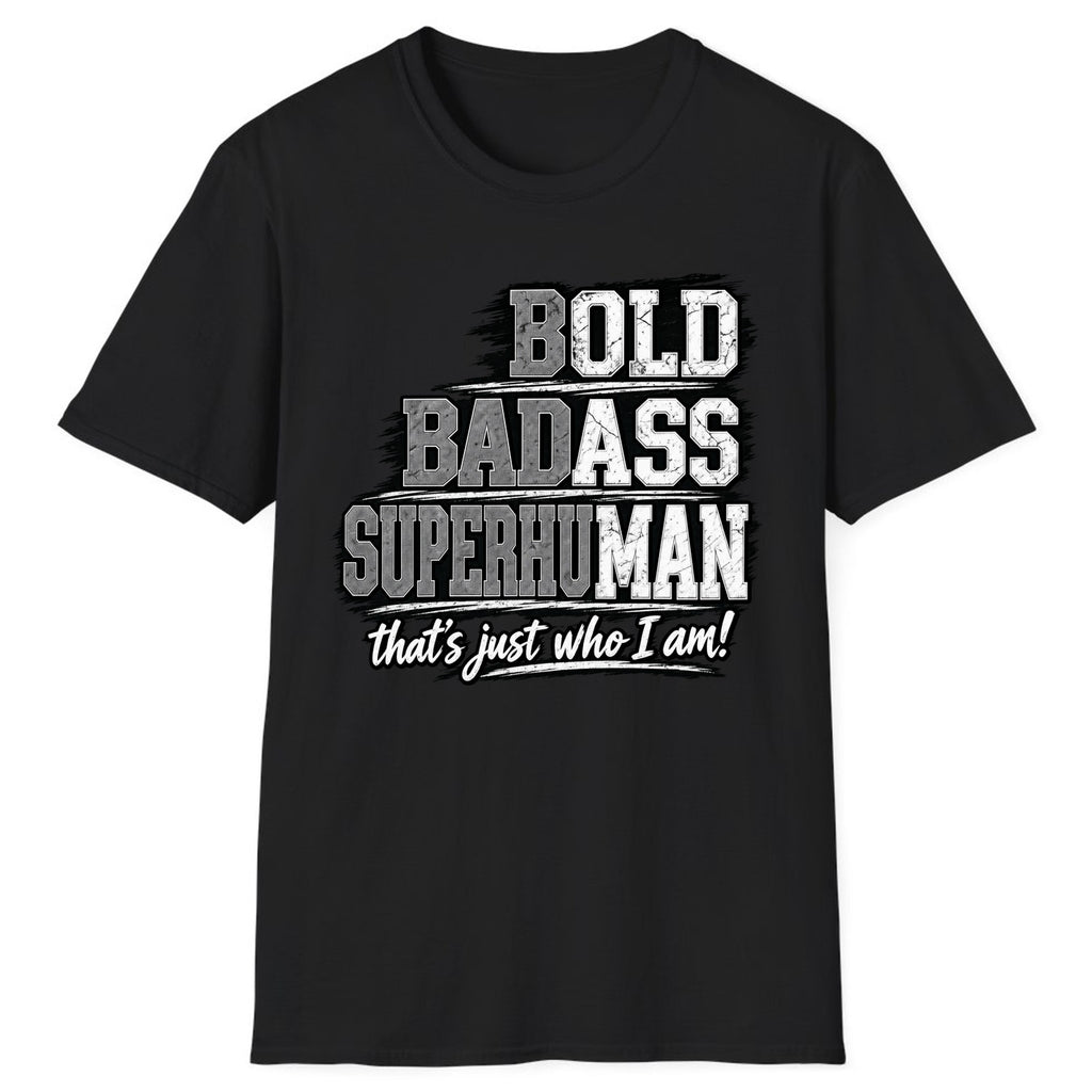 Bold Badass Superhuman Classic Tee - Black