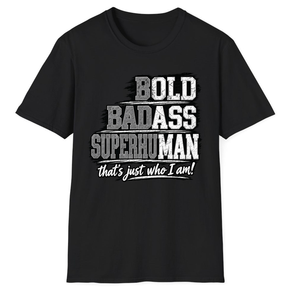 Bold Badass Superhuman Classic Tee - Black