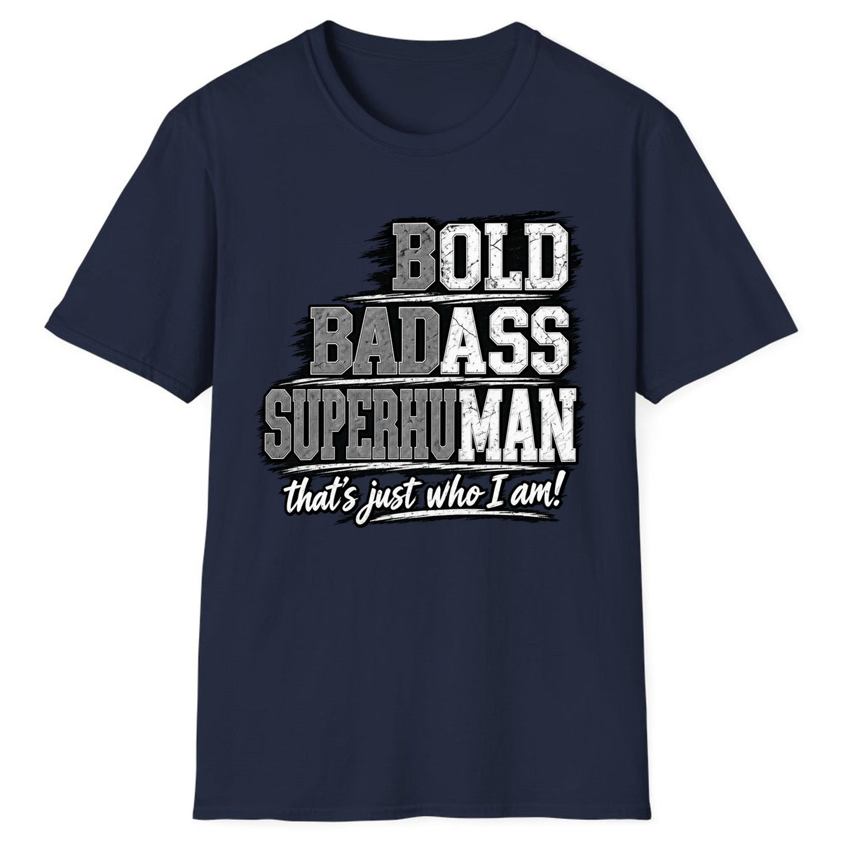 Bold Badass Superhuman Classic Tee - Navy
