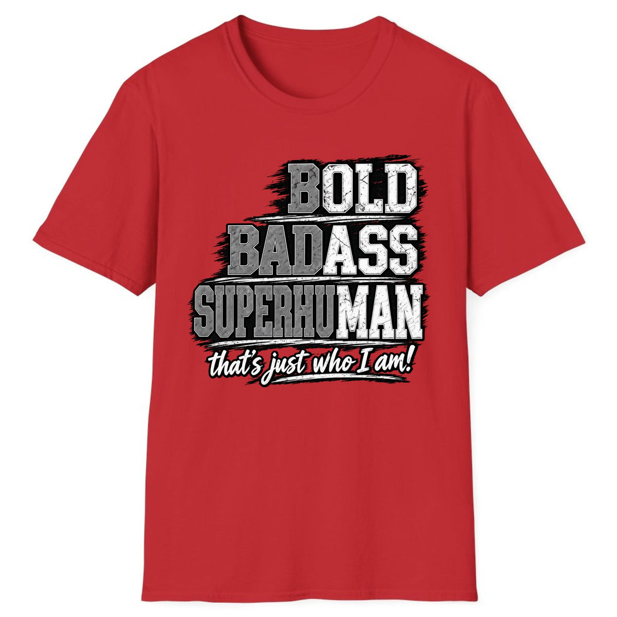Bold Badass Superhuman Classic Tee - Red