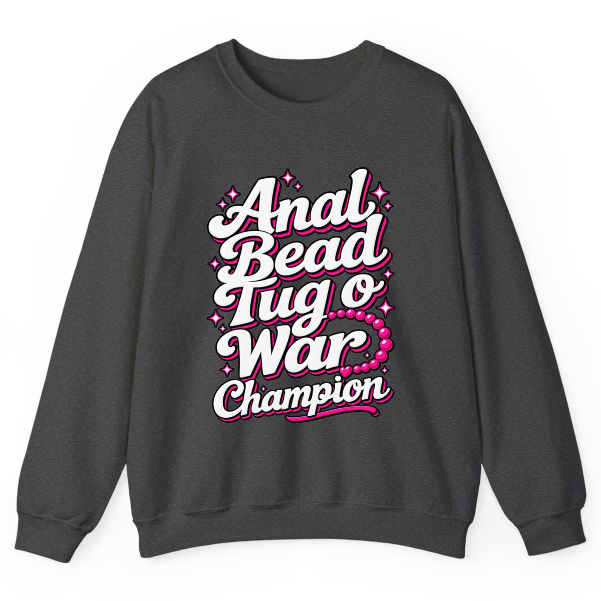 Anal Bead Tug O War Champion Crewneck Sweatshirt - Dark Heather