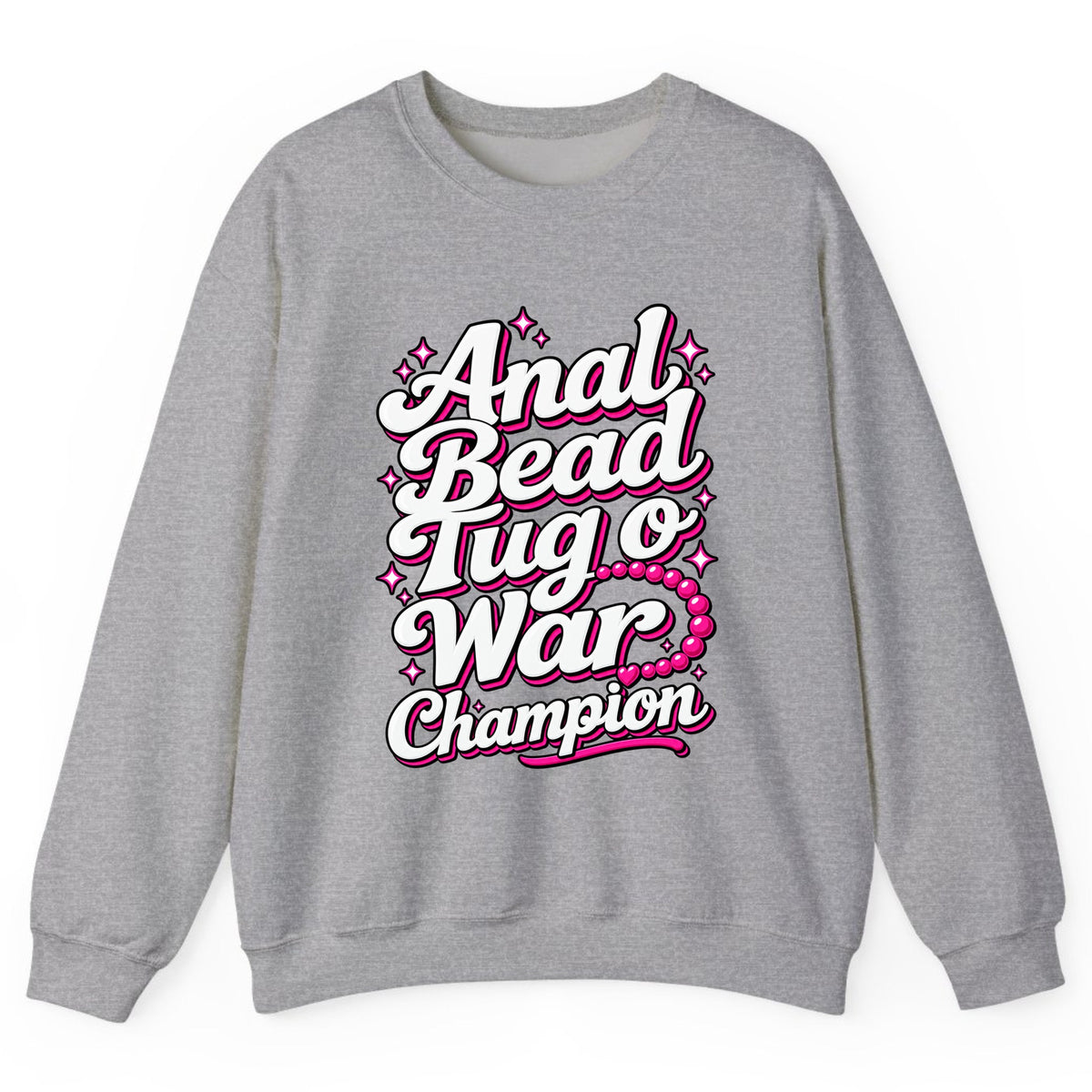 Anal Bead Tug O War Champion Crewneck Sweatshirt - Sport Grey
