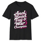 Anal Bead Tug O War Champion Classic Tee - Black