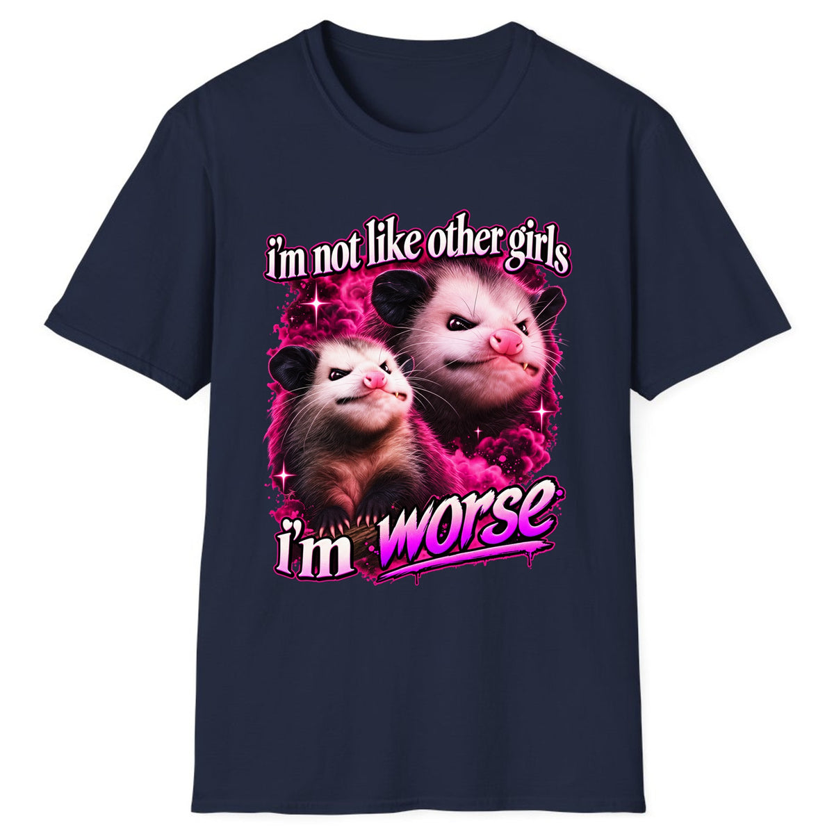 I'm Not Like Other Girls I'm Worse Classic Tee - Navy