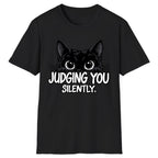 Judging You Silently Cat Classic Tee - Black