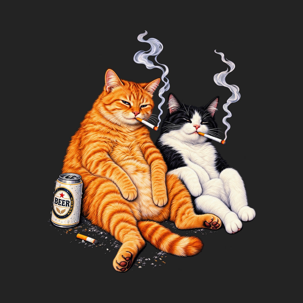Smokin' Cat Beer Buddies