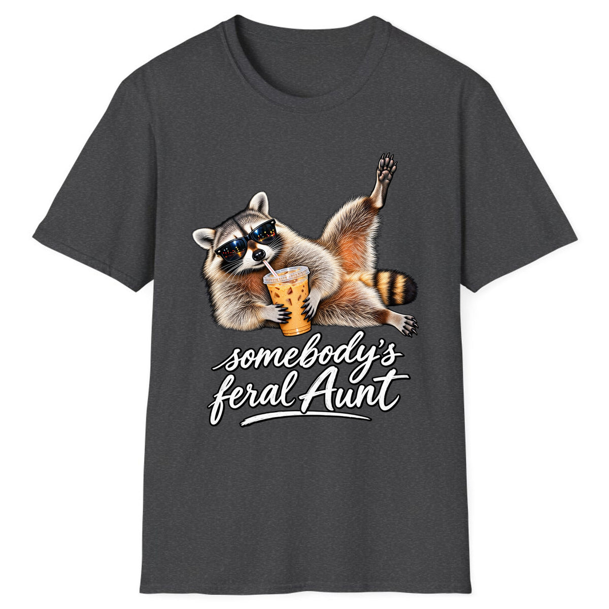 Somebody's Feral Aunt Classic Tee - Dark Heather