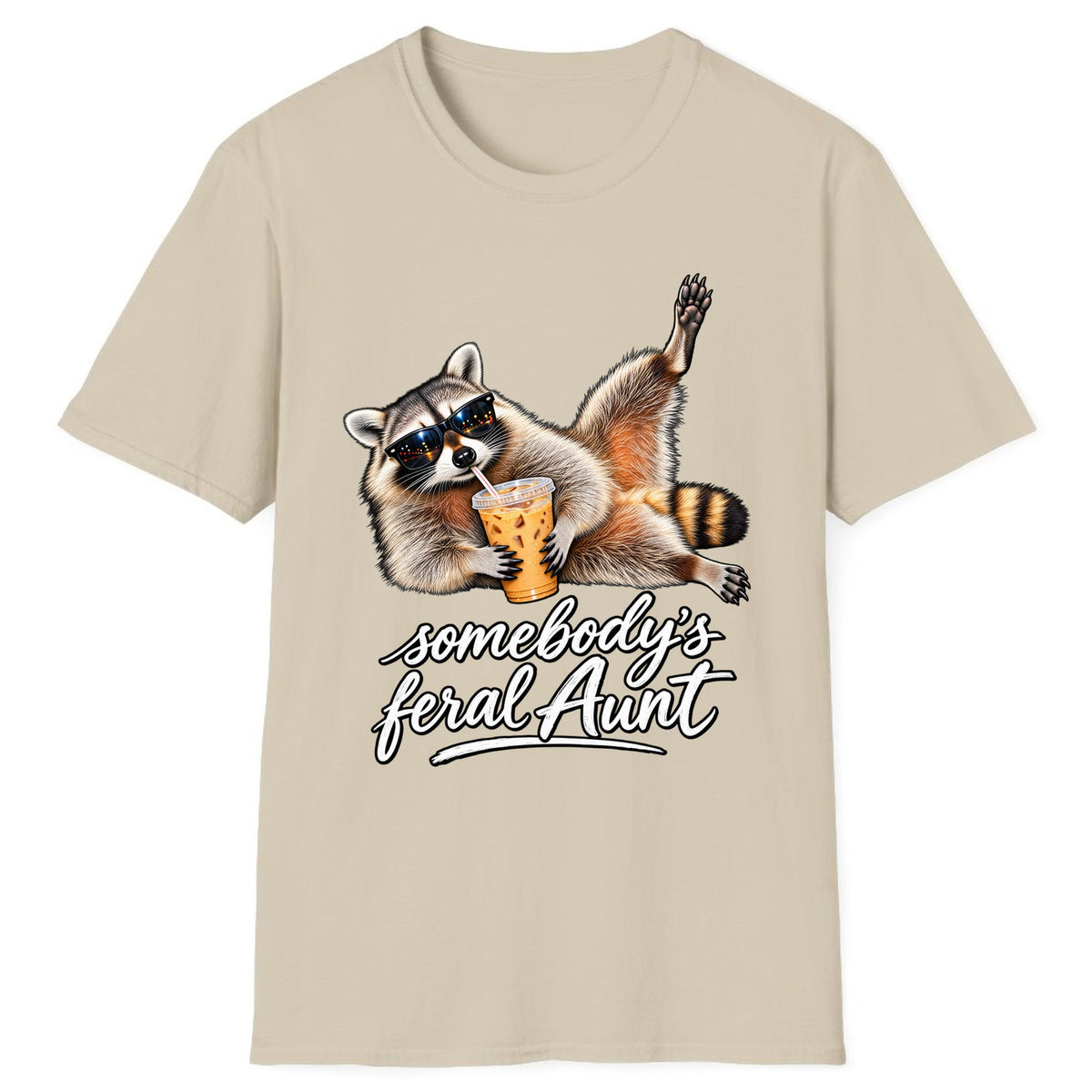Somebody's Feral Aunt Classic Tee - Sand