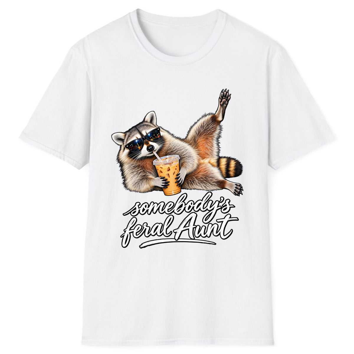 Somebody's Feral Aunt Classic Tee - White