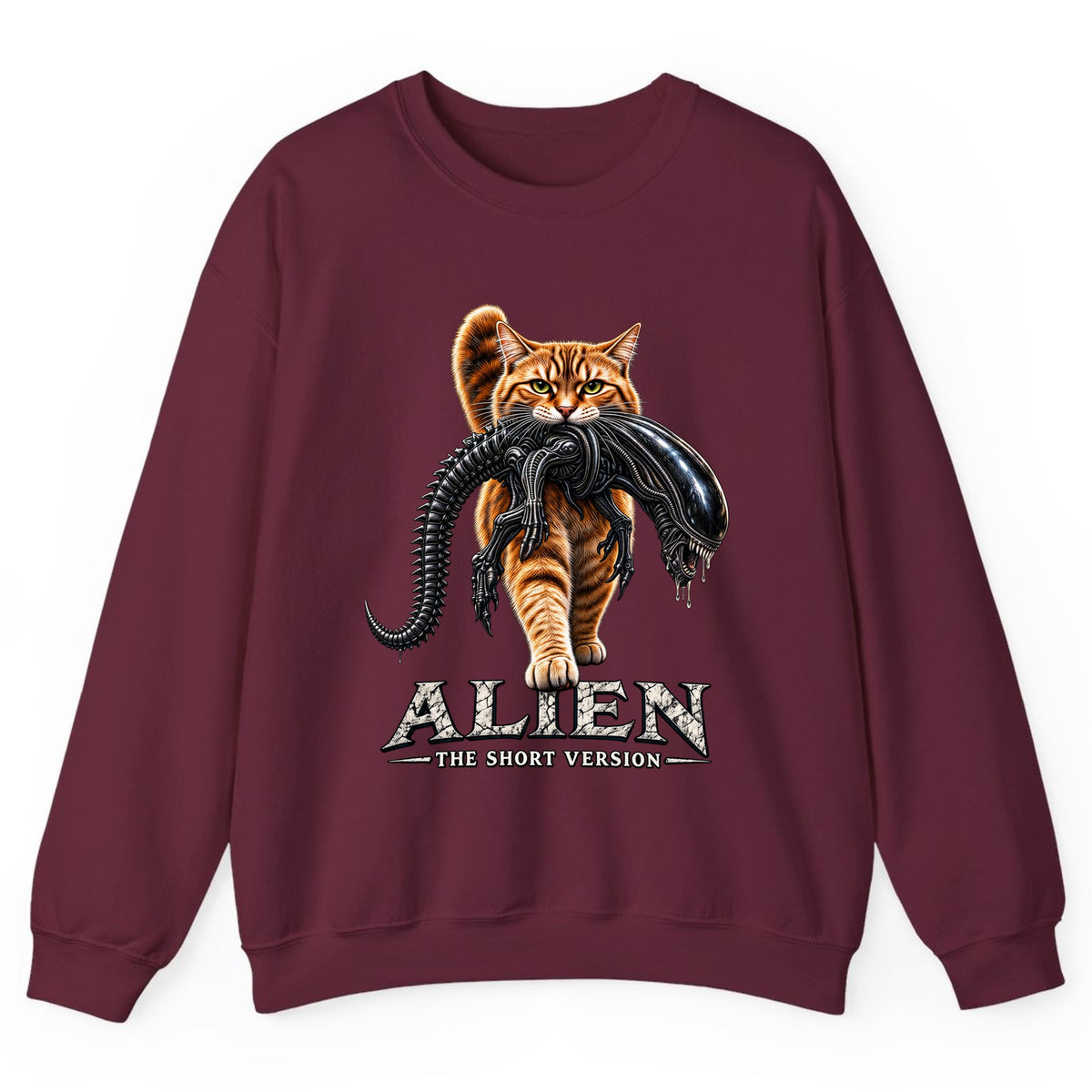 Alien The Short Version Crewneck Sweatshirt - Maroon