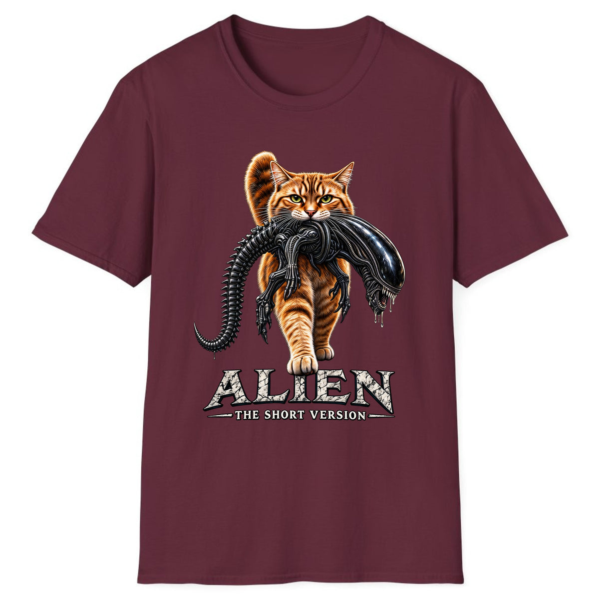 Alien The Short Version Classic Tee - Maroon