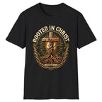 Rooted in Christ Colossians 2:7 Classic Tee - Black