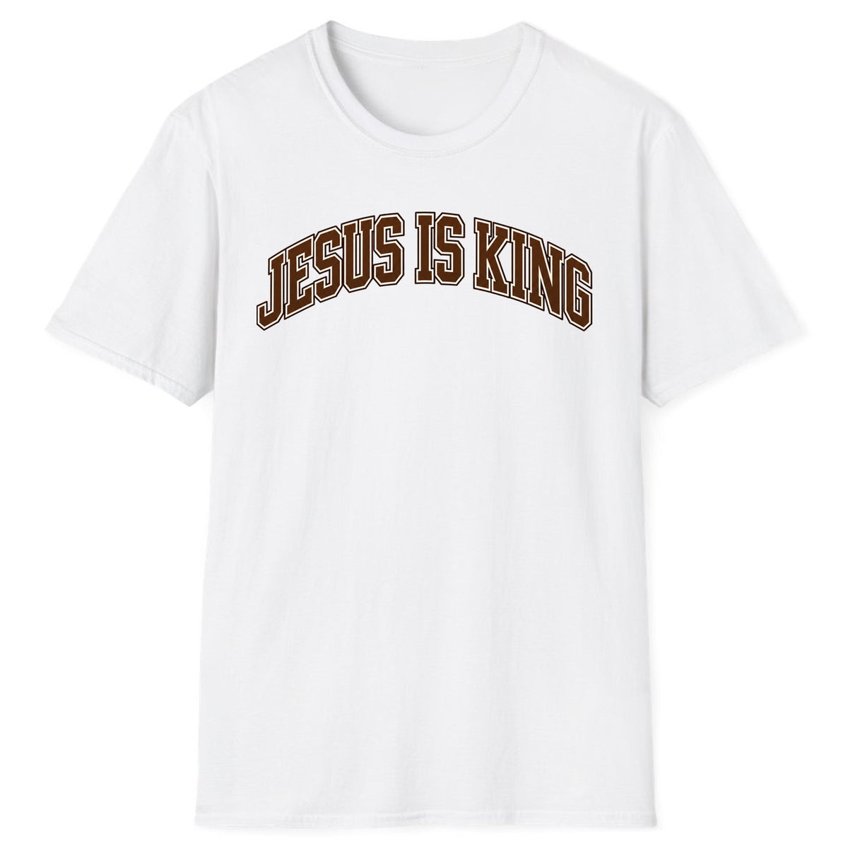 Jesus Is King Varsity Classic Tee - White