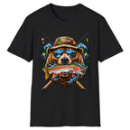 Bear Fishing Trout Mountain Lake Classic Tee - Black