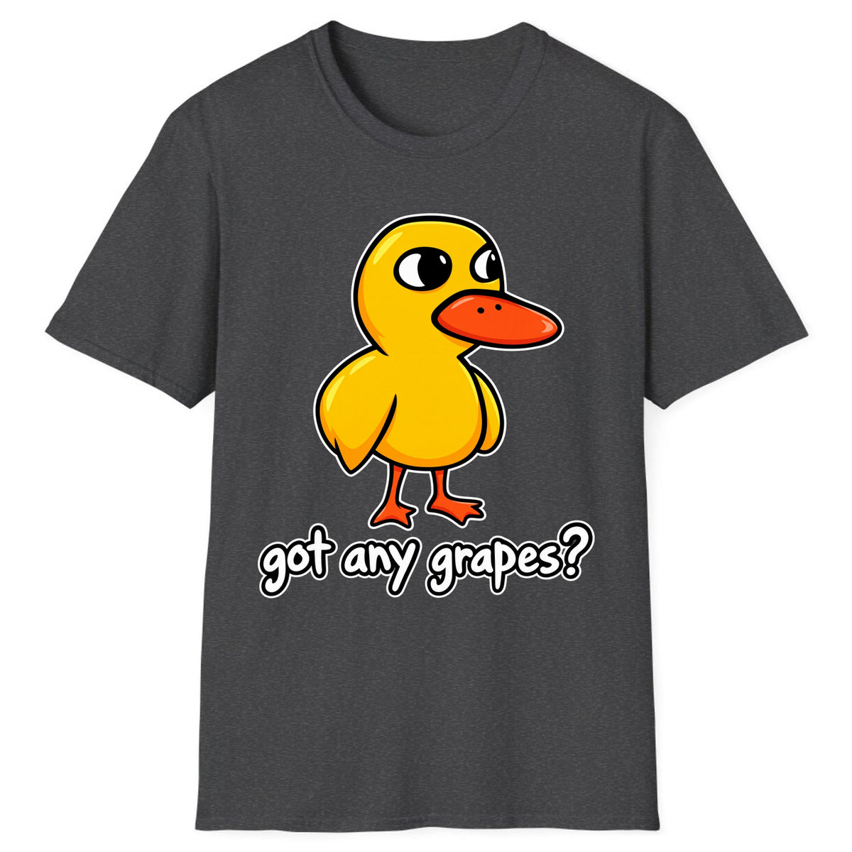 Got Any Grapes Duck Meme Classic Tee - Dark Heather