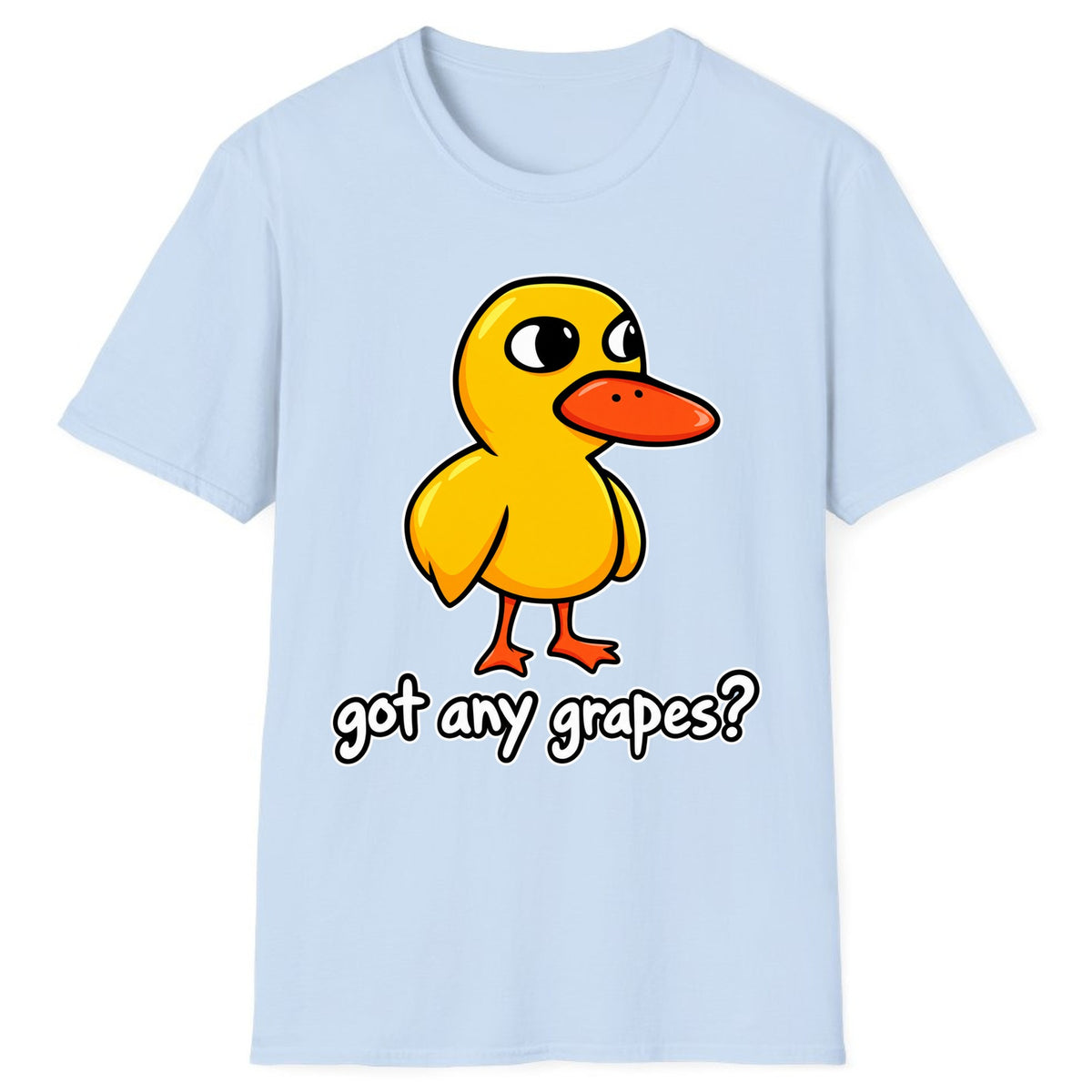 Got Any Grapes Duck Meme Classic Tee - Light Blue