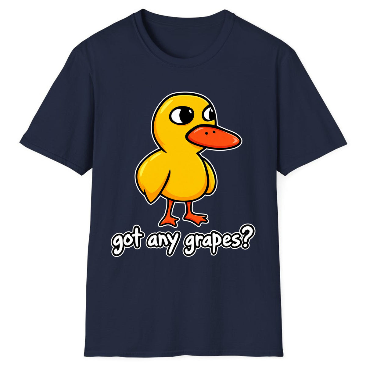Got Any Grapes Duck Meme Classic Tee - Navy