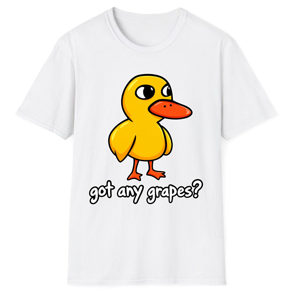 Got Any Grapes Duck Meme Classic Tee - White