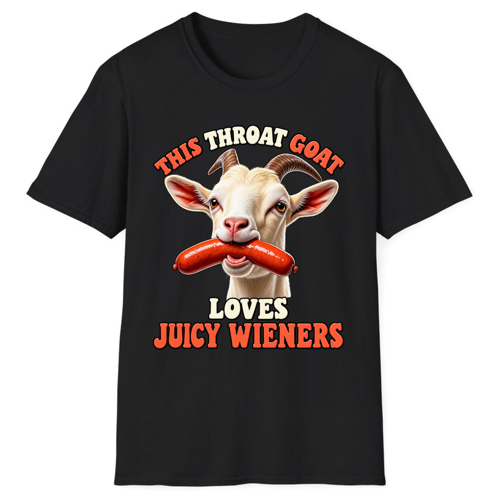 This Throat Goat Loves Juicy Wieners Classic Tee - Black