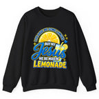 Jesus Be Makin' Lemonade Crewneck Sweatshirt - Black