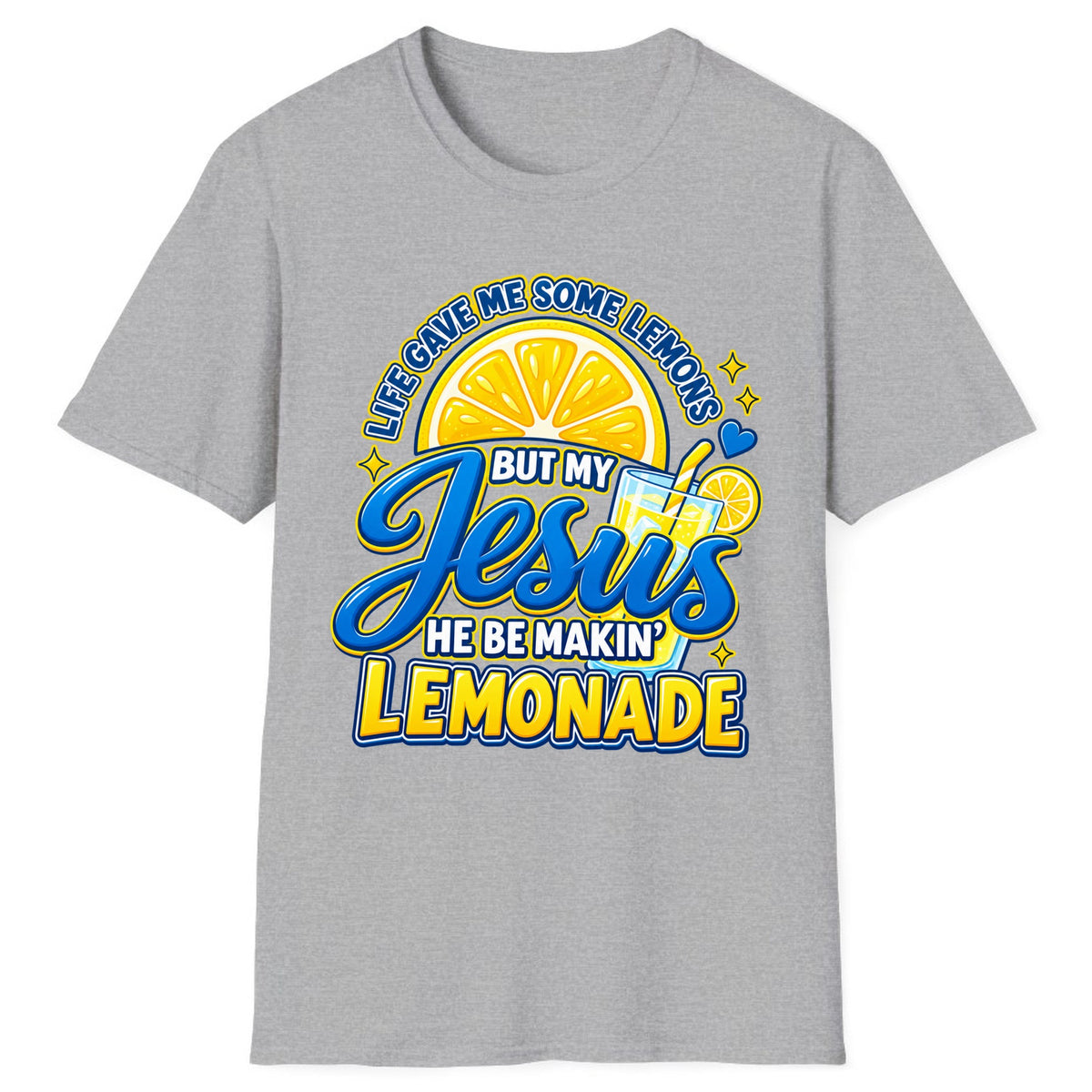 Jesus Be Makin' Lemonade Classic Tee - Sport Grey