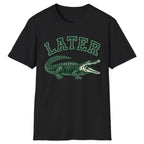 Later Alligator Vintage Varsity Classic Tee - Black