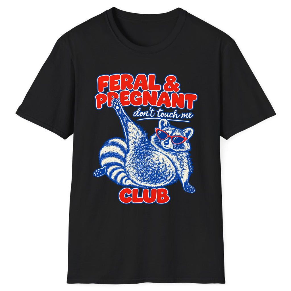 Feral & Pregnant Club Classic Tee - Black