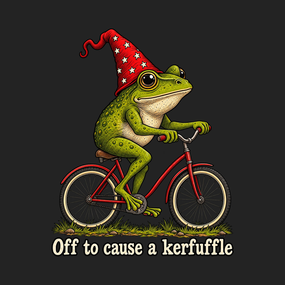 Off to Cause a Kerfuffle Frog Bike