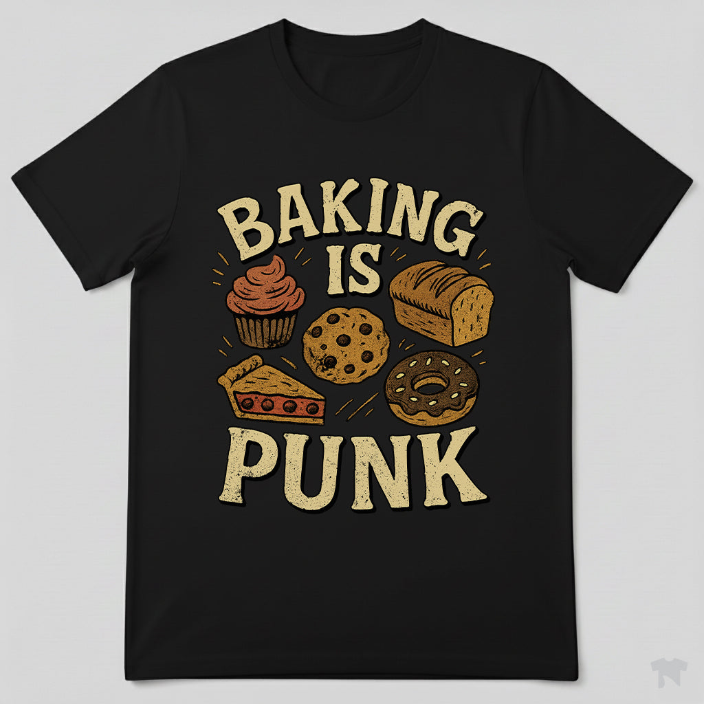 Baking Is Punk Funny Baker T-Shirt