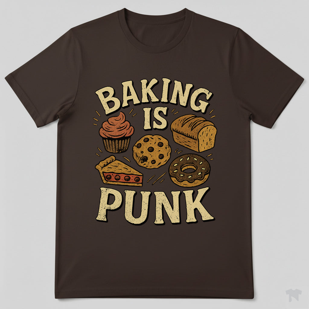 Baking Is Punk Funny Baker T-Shirt