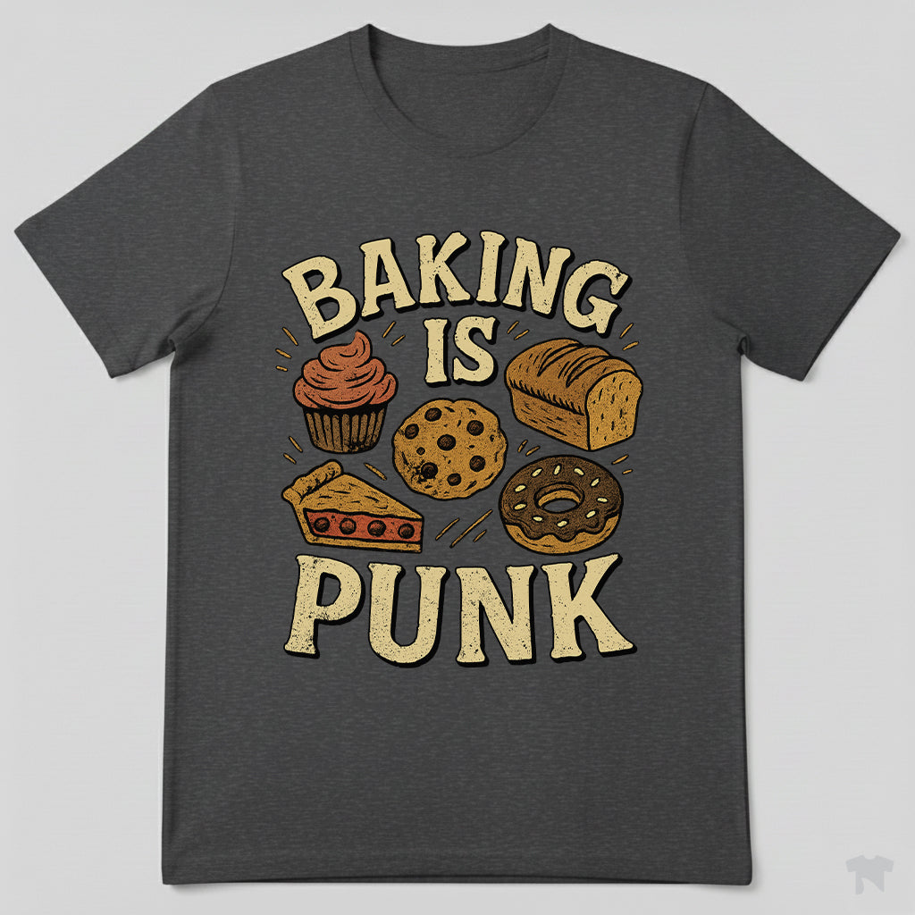 Baking Is Punk Funny Baker T-Shirt