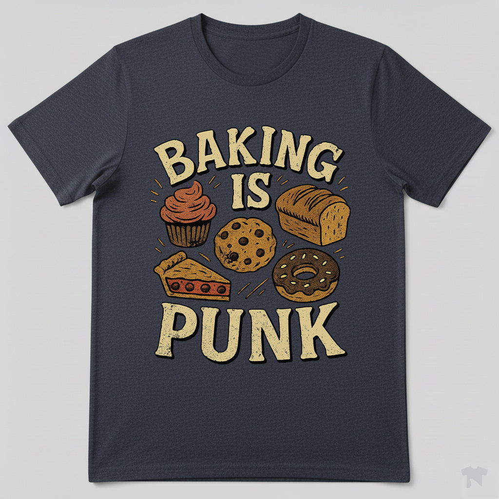 Baking Is Punk Funny Baker T-Shirt
