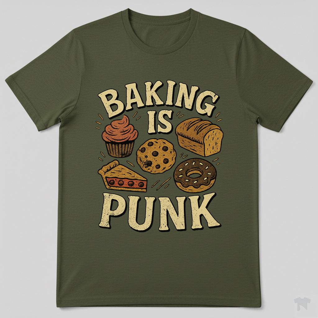 Baking Is Punk Funny Baker T-Shirt