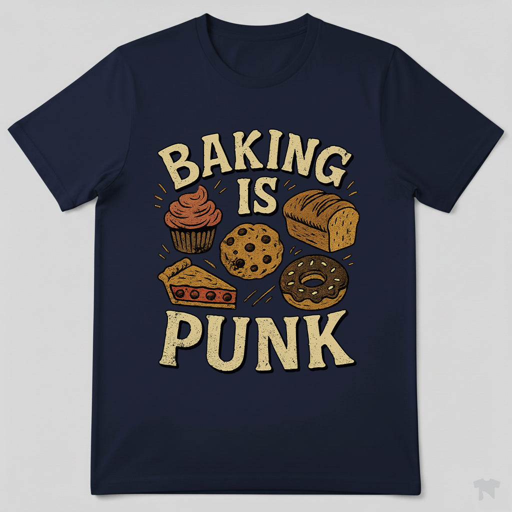Baking Is Punk Funny Baker T-Shirt
