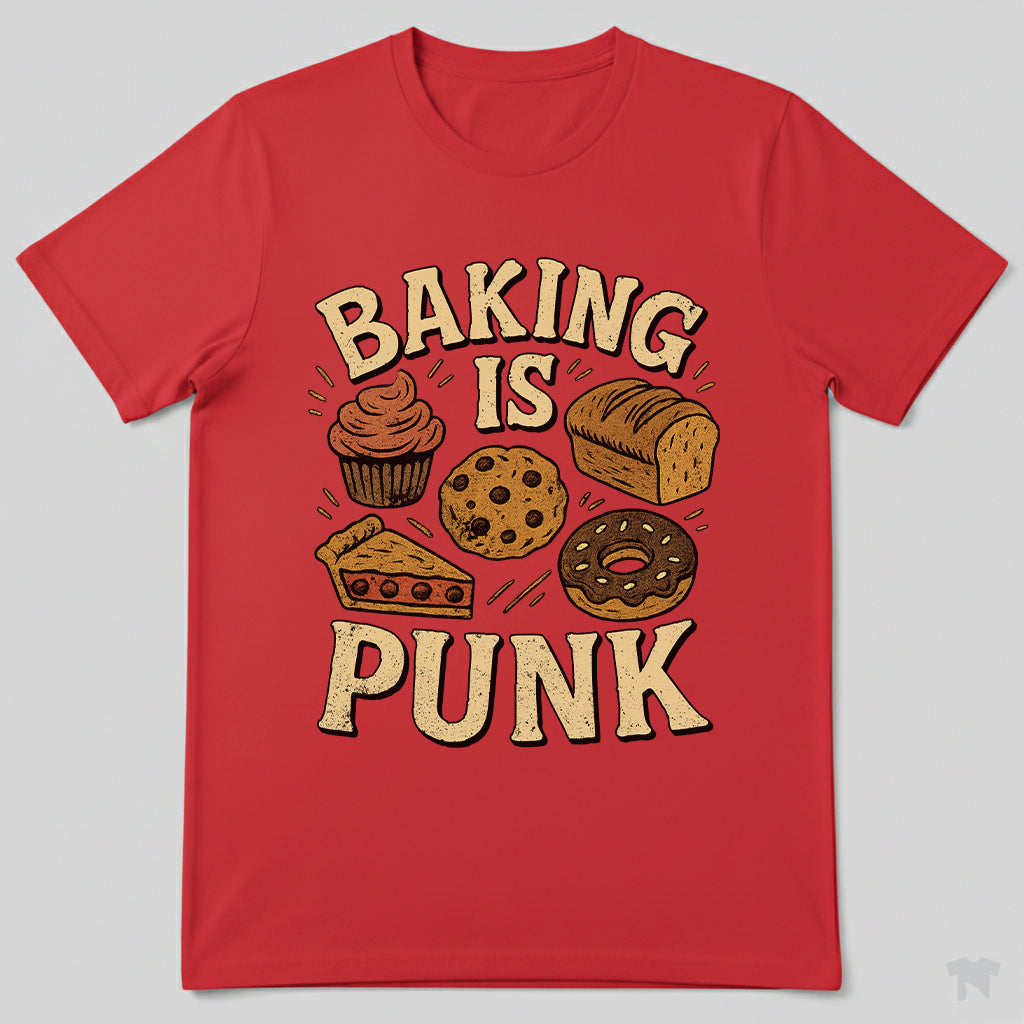 Baking Is Punk Funny Baker T-Shirt