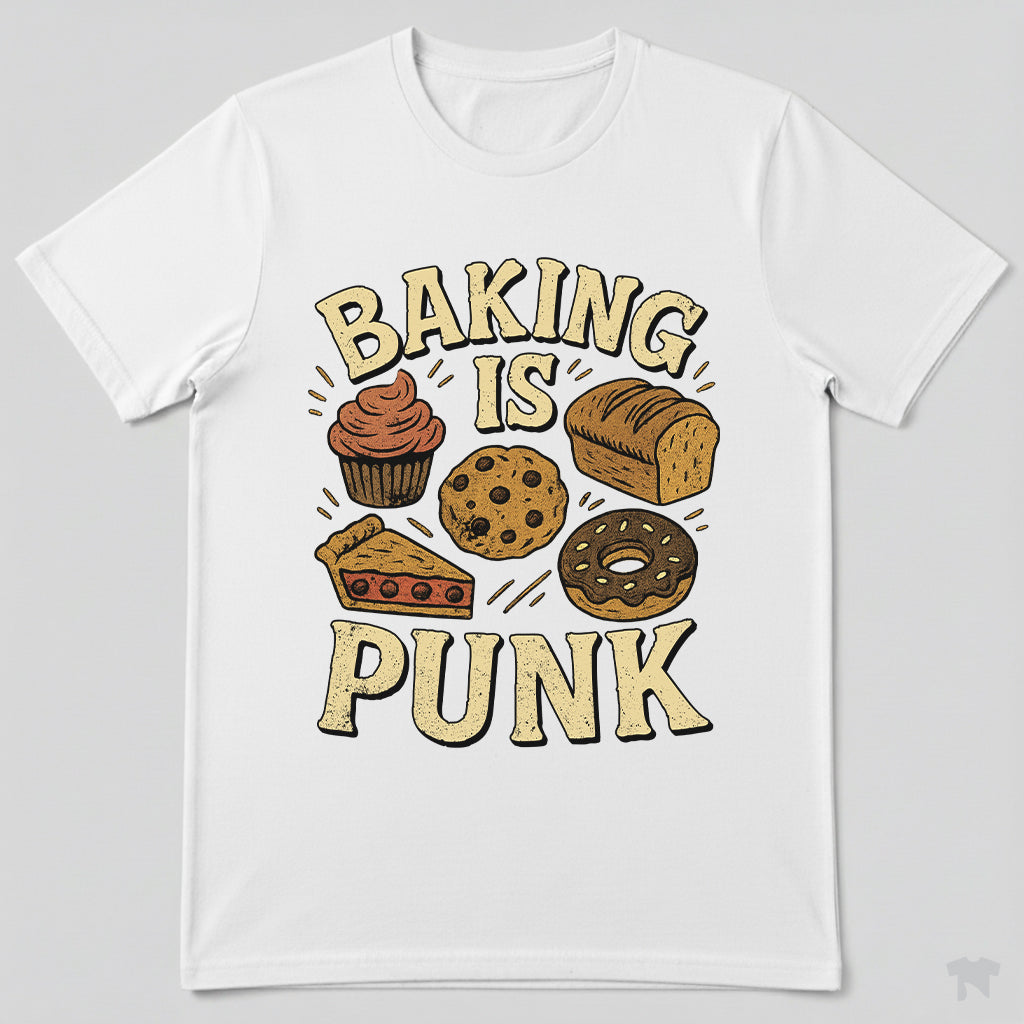 Baking Is Punk Funny Baker T-Shirt
