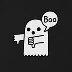Boo Ghost Thumbs Down Disapproval Halloween T-Shirt